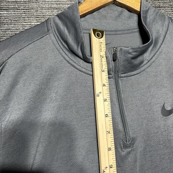 Nike 1/4 Zip Sweatshirt Men's XL Gray Pullover Long Sleeve Standard Fit - Picture 8 of 15